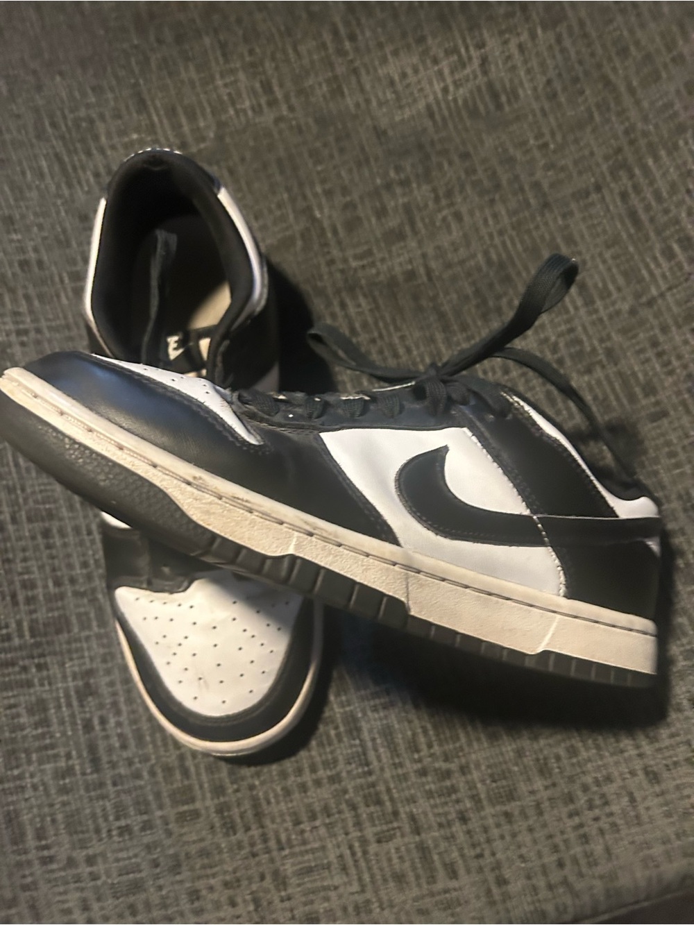 Nike Black and White Low-Top Athletic Sneakers